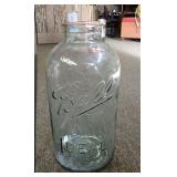Large Ball Ideal Embossed Glass Jar