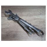 STANLEY BRAND MADE IN USA COMBINATION WRENCHES IN METRIC SIZES FROM 6 MM TO 24 MM