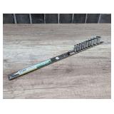 EVERCRAFT 1/4-IN DRIVE SAE SOCKET SET WITH RAIL ORGANIZER