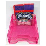 Desk Organizer, Welcome Sign and USA Tote Bundle