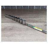 CRAFTSMAN 1/4-IN DRIVE SAE SOCKET SET WITH RAIL ORGANIZER