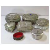 Assorted Jewelry or Trinket Boxes