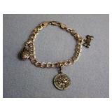 STERLING SILVER CHARM BRACELET