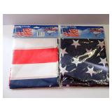 Two US Flags, 3ft x 5ft Polyester