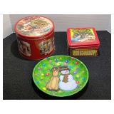 Collectible tins, and more. Three pieces total, see pictures for details.
