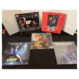 Laser movie discs, set of five, assorted titles, see pictures for details.