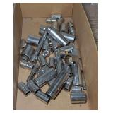 SOCKETS INCLUDING LARGER SIZE 1/2 IN DRIVE