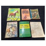 Vintage paperback books, six pieces, see pictures for details.