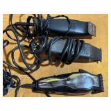 Wahl and Andis trimmers, trimmers only, three pieces, working condition unknown, see pictures for details.
