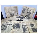 Vintage Macon newspapers depicting historical events, see pictures for details.