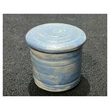 Artisan pottery covered cup/container, see pictures for details.