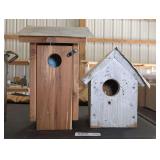 PAIR OF PRIMITIVE BIRDHOUSES