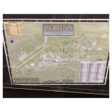 2006 street map of Robin’s Air Force Base, framed, see pictures for details.