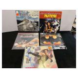 Laser movie discs, set of five, assorted titles, see pictures for details.
