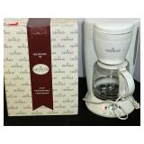 Gevalia 12 cup programmable coffee maker, comes with original box, working condition unknown, see pictures for details.