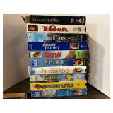 VHS tapes, assorted titles, approximately 10, see pictures for details.