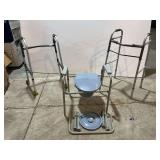 Medical lot to include a bedside toilet, and two walkers, see pictures for details.