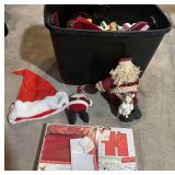 Tub of assorted seasonal decor, and more, see pictures for details.