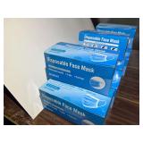 Disposable face masks, nine boxes of 50 each, see pictures for details.