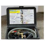 UView 550000 Airlift Cooling System Leak Checker and Airlock Purge Tool Kit. Comes with storage case, please inspect, no guarantee all parts are there, see pictures for details.