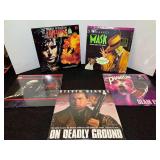 Laser movie discs, set of five, assorted titles, see pictures for details.