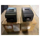 Epson receipt printers, set of two, working condition unknown, see pictures for details.