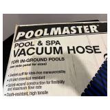 Poolmaster pool and spa vacuum hose, 1 1/2”X 30’, comes in original box, see pictures for details.