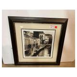 Framed and matted artwork titled "Ponti di Venezia No. 4" by artist Alan Blaustein. See pictures for details.