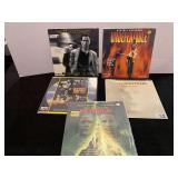 Laser movie discs, set of five, assorted titles, see pictures for details.