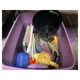 Mystery lot of assorted books, kitchenware, and more. See pictures for details.