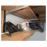 ALL ITEMS ON SHELF MARKED 9128 INCLUDING ELECTRIC PUMP, PAINT, HEAVY DUTY STORAGE BAGS, CONSTRUCTION BRACKETS, POWER PAINTER, AND MORE