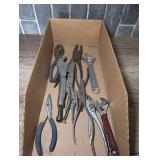 PLIERS, LOCKING PLIERS, AND CRESCENT WRENCHES
