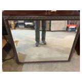 Ornately framed occasional mirror, see pictures for details.
