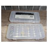 PAIR OF STORAGE EMBELLISHMENT ORGANIZERS WITH CASES, ONE IS STILL FACTORY SEALED