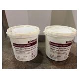 EcoLab oven cleaning tablets, for food plant and other institutional use, two buckets, see pictures for details.