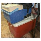 THREE COOLERS INCLUDING LARGE, IGLOO SOFT SIDE, AND COLEMAN
