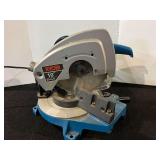 Ryobi 10" miter saw, powers up, working condition unknown, see pictures for details.