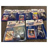 Starting lineup baseball action figures, still in unopened packages, set of five, see pictures for details.