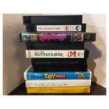 VHS tapes, assorted titles, approximately 10, see pictures for details.