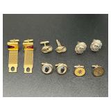 Men’s cufflink assortment, five pair, see pictures for details.