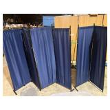 Divided privacy screens, see pictures for details.