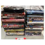 Assorted DVDs, with some assorted 45’s, see pictures for details.