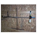 GARDEN TOOLS INCLUDING PICK HOE AND WEEDER TOOLS