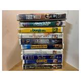 VHS tapes, assorted titles, approximately 10, see pictures for details.