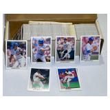 Box of assorted unsearched baseball/sports cards, see pictures for details.