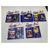 Starting lineup baseball action figures, still in unopened packages, set of five, see pictures for details.