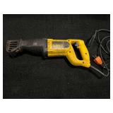 Dewalt DW303M reciprocating saw, powers up, working condition unknown, see pictures for details.