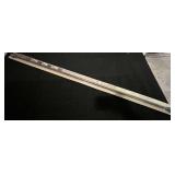 Decorative metal curtain rod, 48”-86”, comes in original package, see pictures for details.