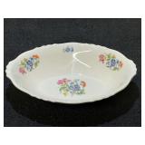 Vintage O. P. Co. Syracuse China Federal Shape serving bowl with floral motif, approximately seven pieces, see pictures for details.