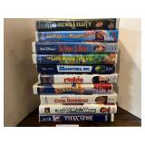 VHS tapes, assorted titles, approximately 10, see pictures for details.